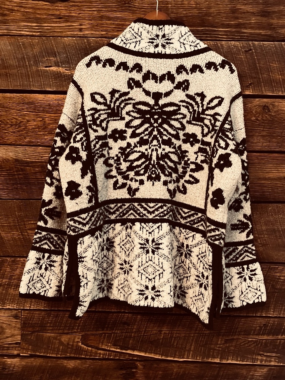 Anthropologie Moth Alaskan Half Zip Nordic Print Sweater - Picture 4 of 5